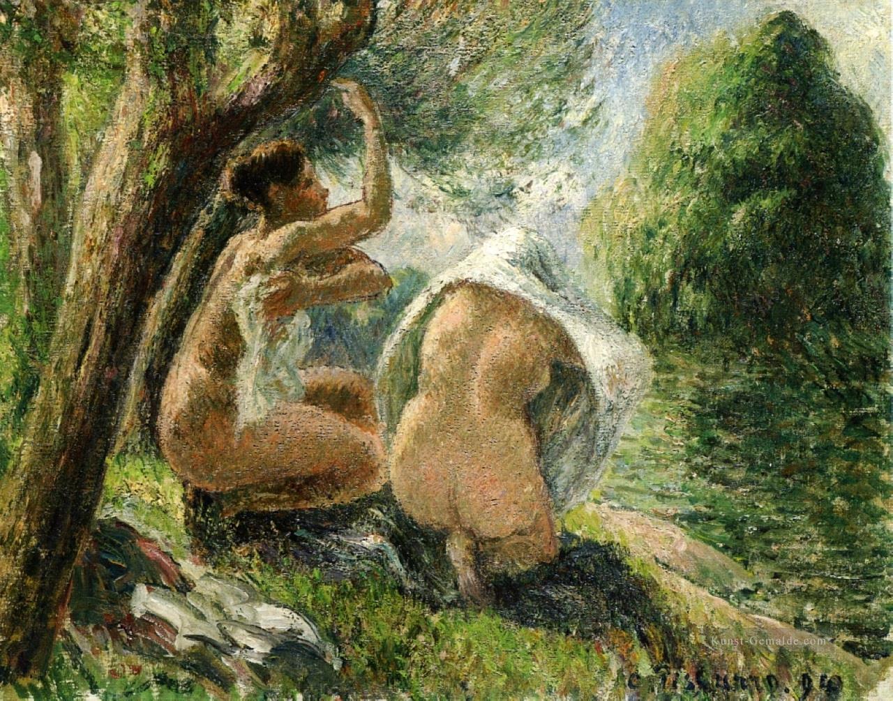 Badende 3 1894 Camille Pissarro Ölgemälde